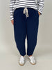 Jogpants Ballon-Schnitt in Marine