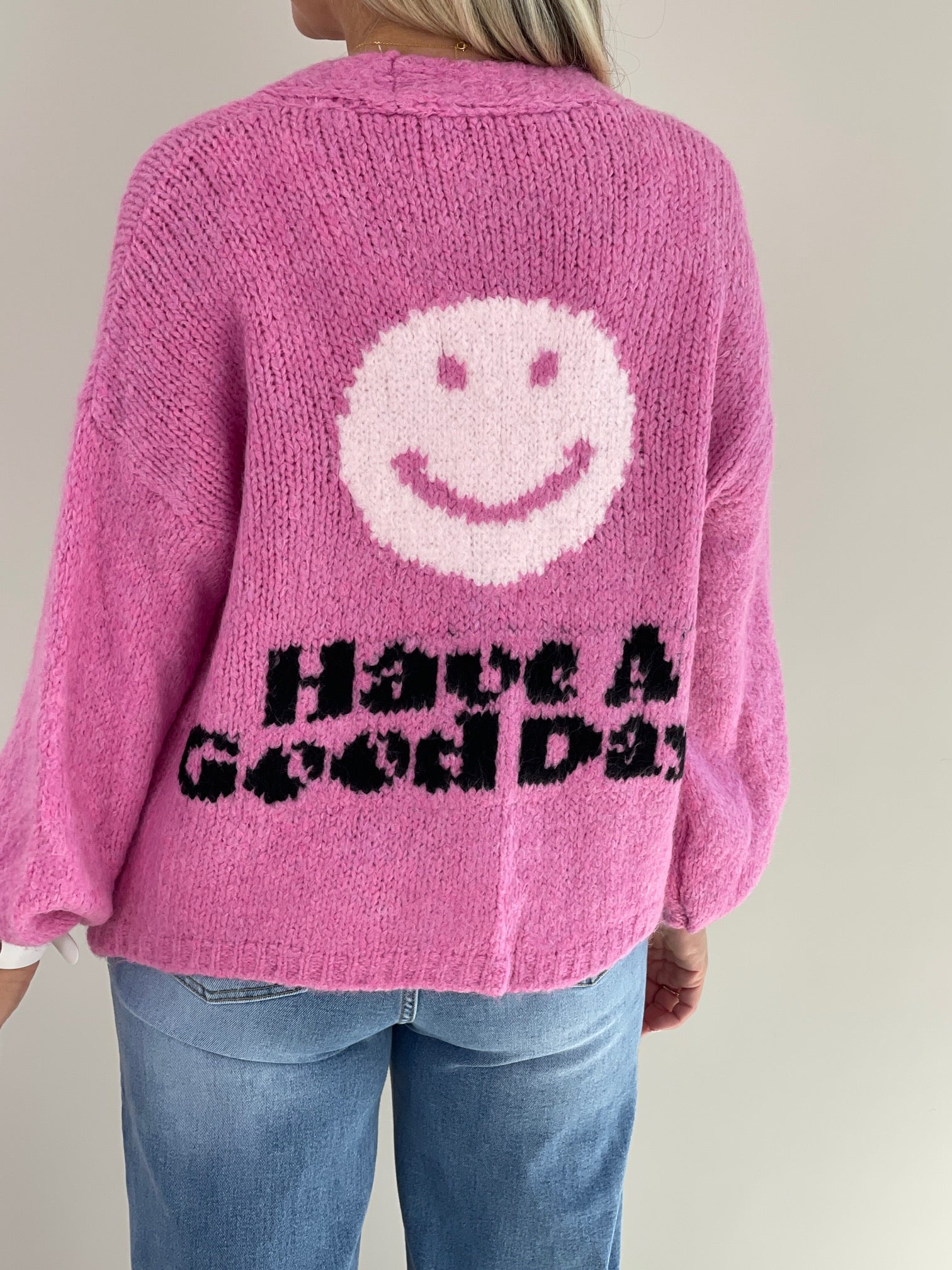 Cardigan Smiley in Pink Artikel 6309