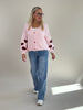 Cardigan Herzen in Rosa Artikel 6306