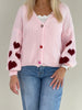 Cardigan Herzen in Rosa Artikel 6306