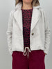Kuschelige Blazerjacke in Beige