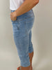 Capri-Jeans mit Strasssteinchen Artikel 5891