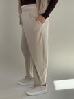 Hose mit Bindedetail in Beige Art. 6315