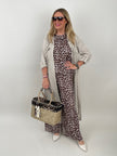 Kleid Maxi Leinen in Beige Artikel 5957