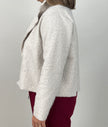 Kuschelige Blazerjacke in Beige