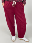 Jogpants Ballon-Schnitt in Bordeaux