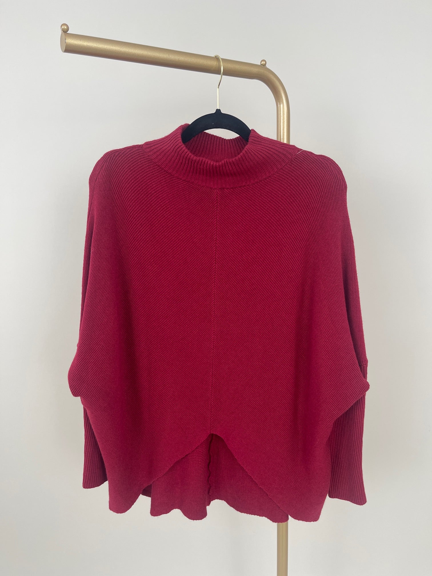 Pullover Uni Fledermaus-Ärmel in versch. Farben Art. 6681