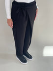 Hose mit Bindedetail in Schwarz Art. 6316