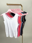 Top mit Spitze in versch. Farben