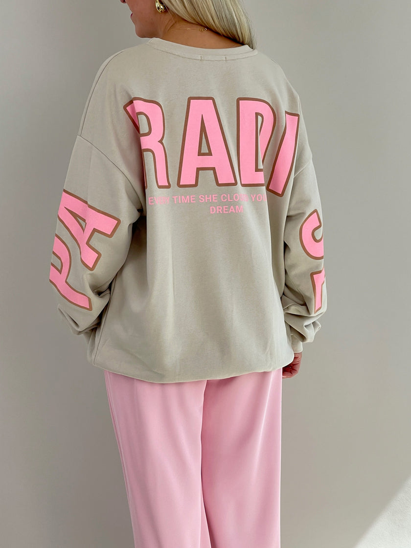 Long-Sweatshirt in Beige Artikel 6303