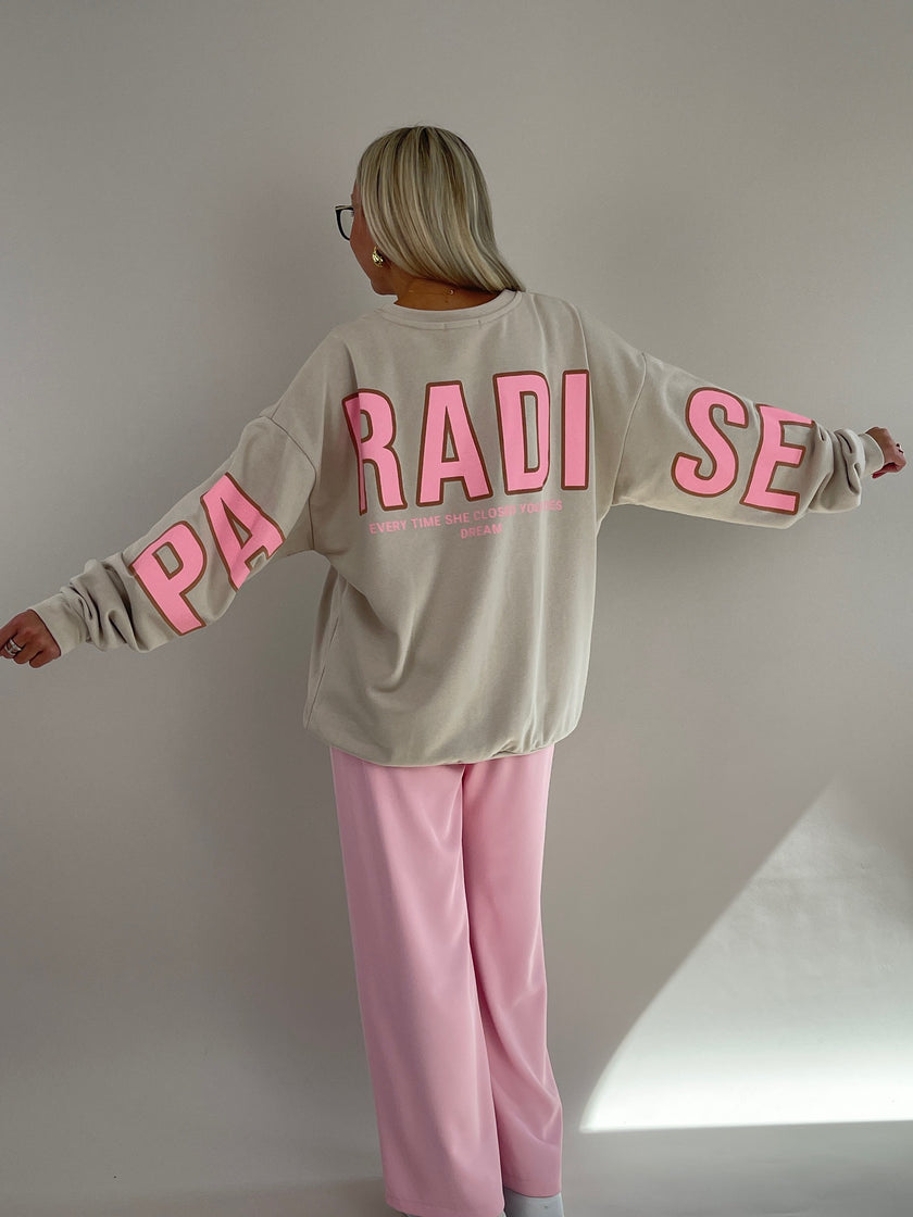 Long-Sweatshirt in Beige Artikel 6303