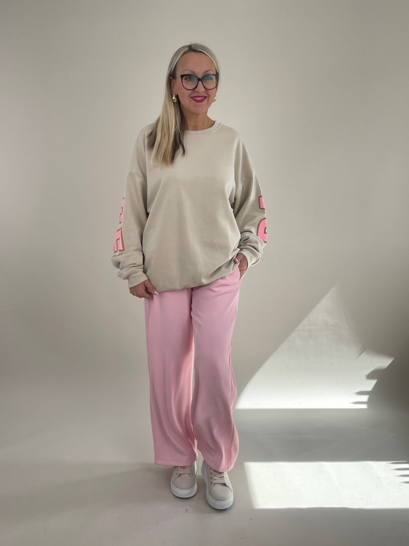 Long-Sweatshirt in Beige Artikel 6303