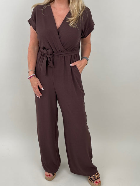 Jumpsuit Uni in Mokka Artikel 5950