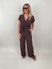 Jumpsuit Uni in Mokka Artikel 5950