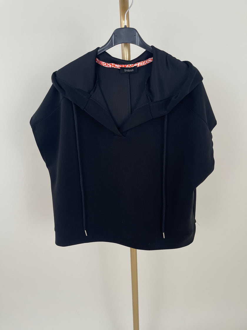 Sweatshirt Kurzarm mit Kapuze in versch. Farben Art. 6314