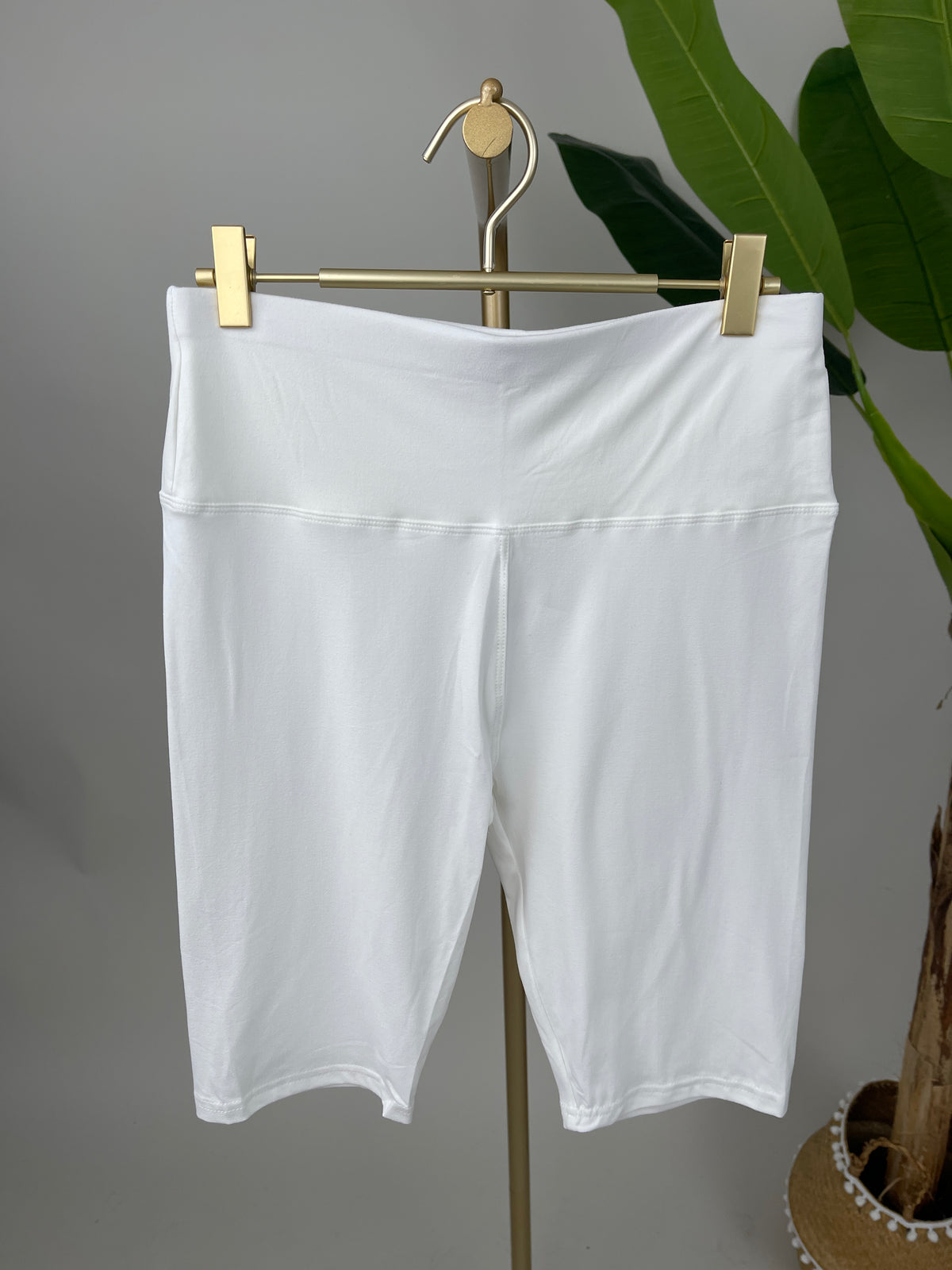 Radler Leggings mit breitem Bund in versch. Farben