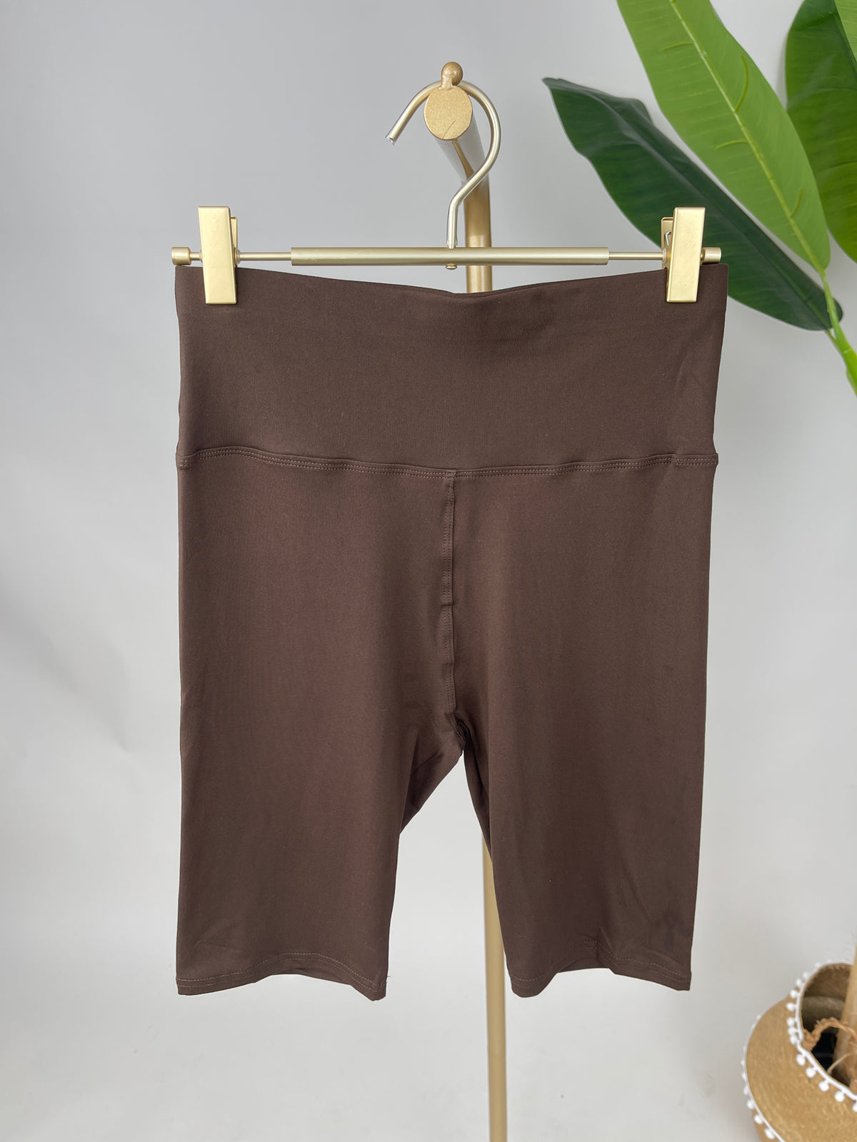 Radler Leggings mit breitem Bund in versch. Farben