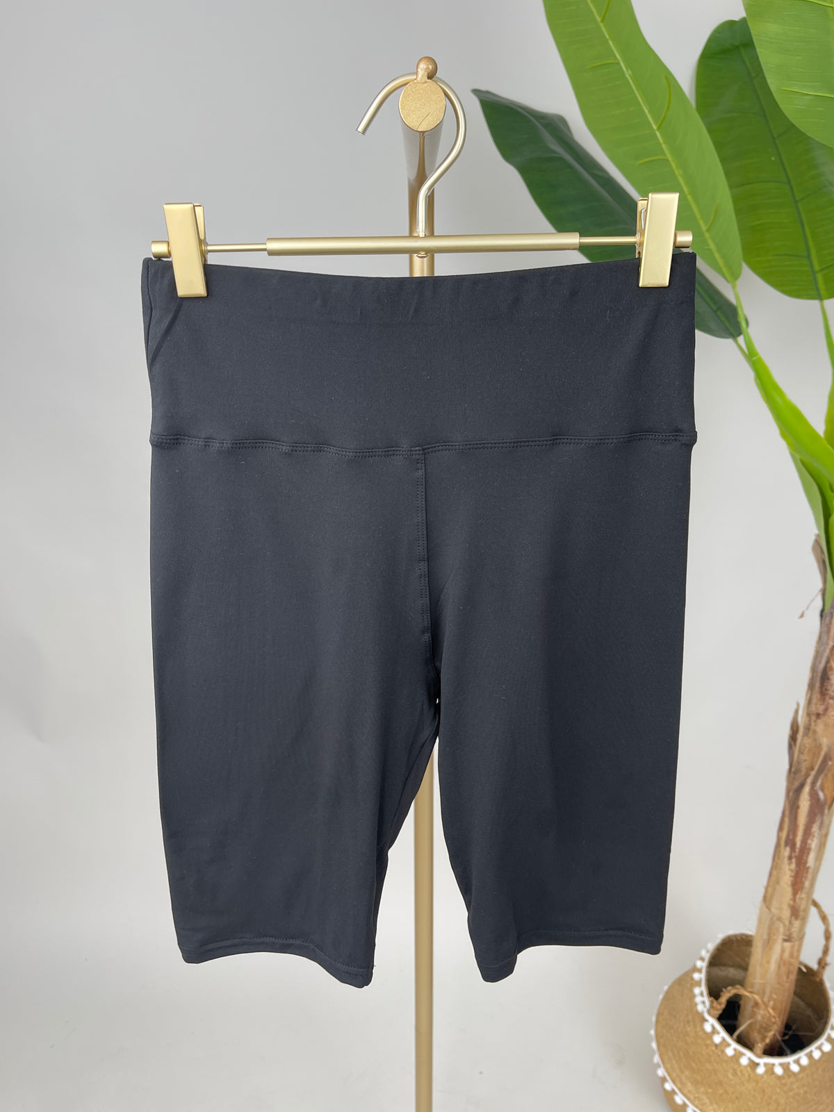 Radler Leggings mit breitem Bund in versch. Farben