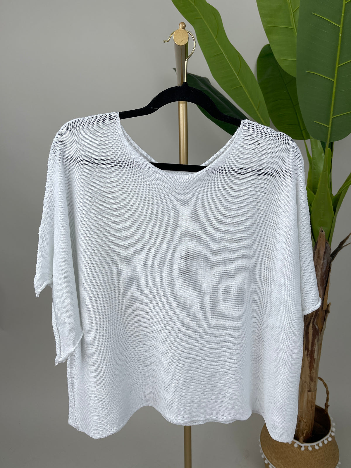 Feinstrickpullover mit lässigem Ärmel