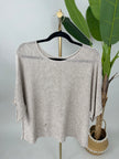 Feinstrickpullover mit lässigem Ärmel