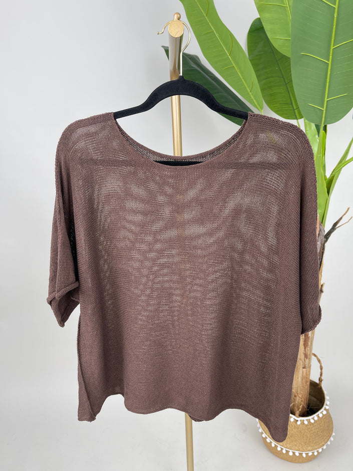 Feinstrickpullover mit lässigem Ärmel