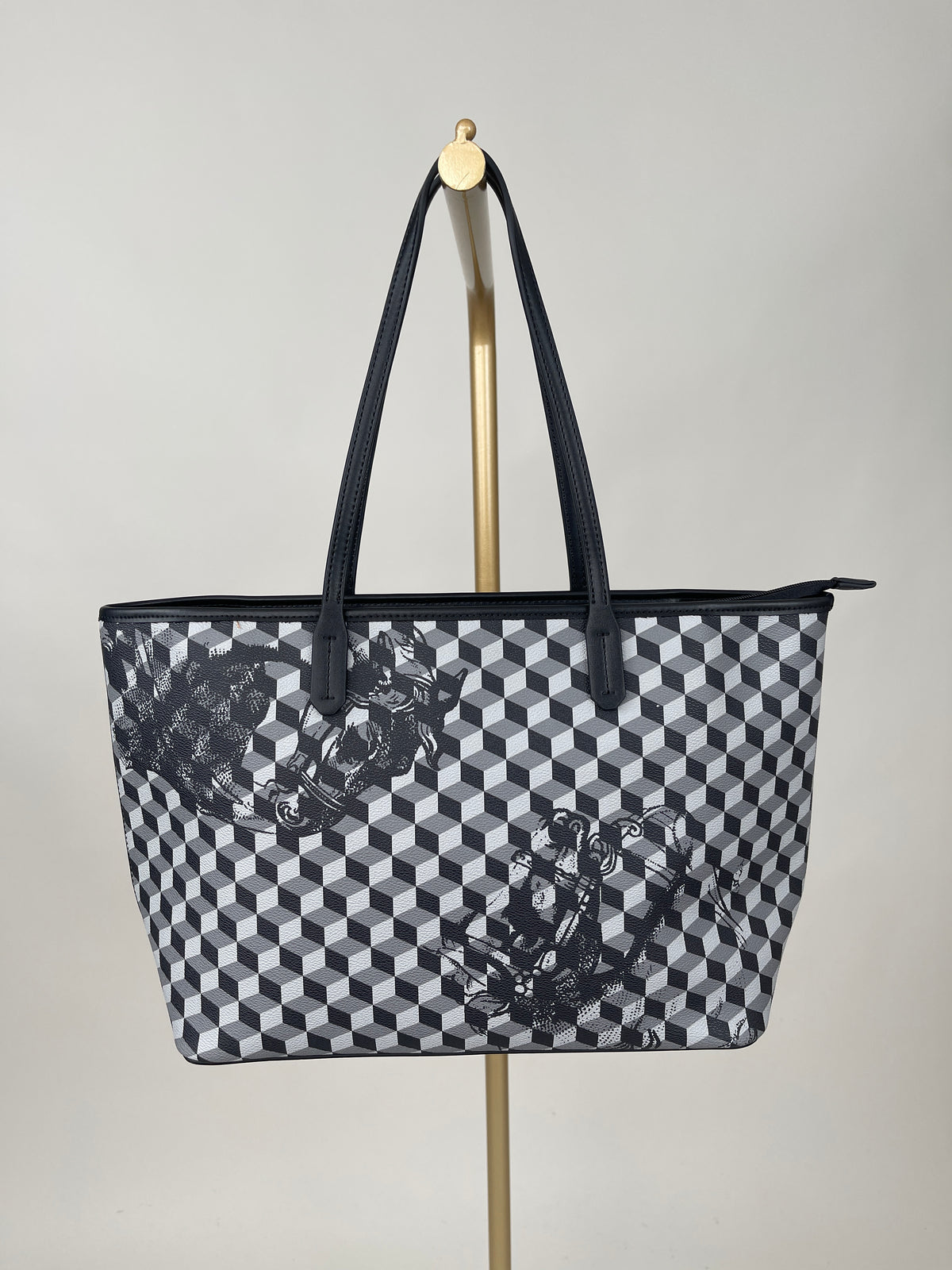 Shopper mit grafischem Muster