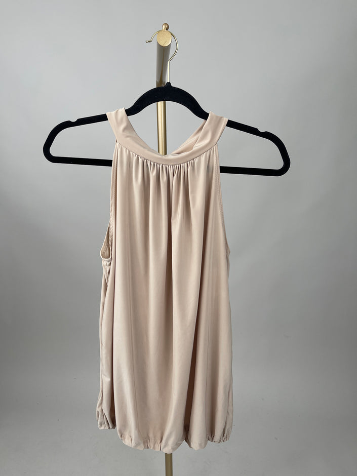 Neckholder Top Kofferstoff Uni in versch. Farben