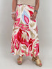 Rock Kofferstoff Muster in Beige/Rot/Pink Artikel 5960
