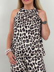 Neckholder Top Kofferstoff Leo in Beige Artikel 5965