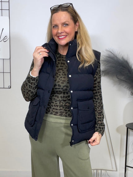 Steppweste in Schwarz Artikel 6679