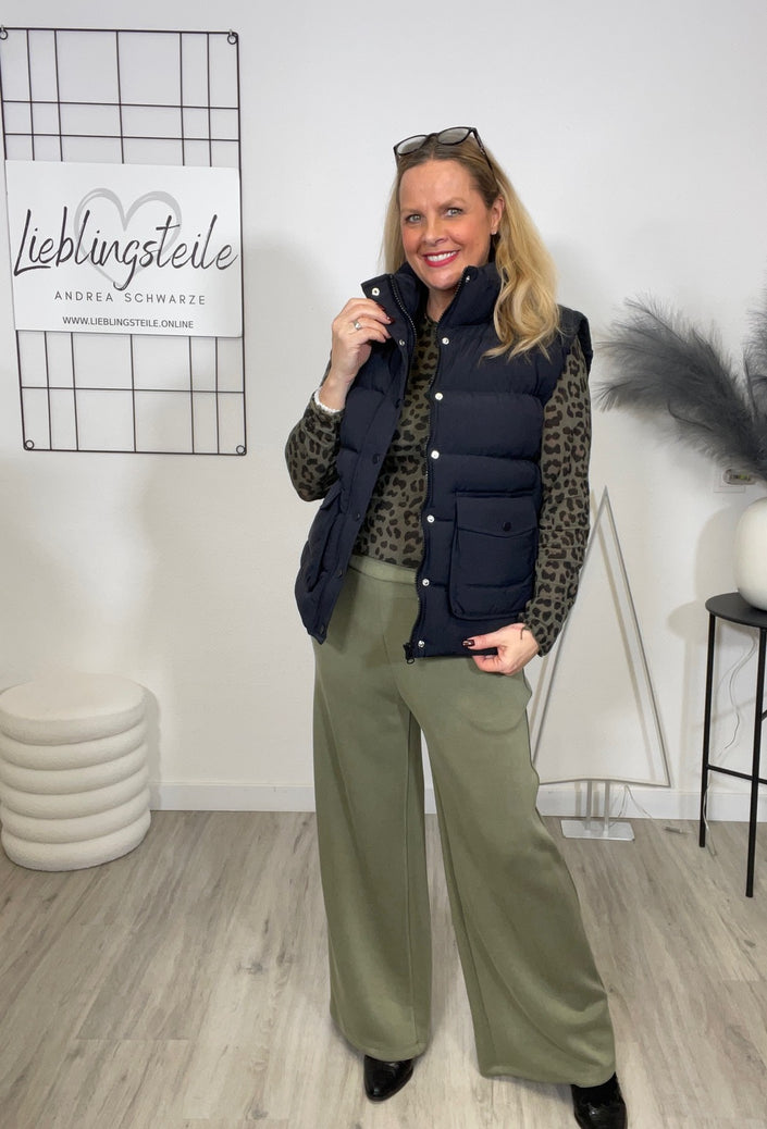 Steppweste in Schwarz Artikel 6679