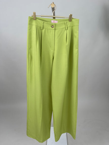 Marlenehose mit Bundfalte in Kiwi