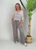 Bandeau-Top gesmokt Uni in Taupe