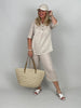 Tunika Leinen in Beige