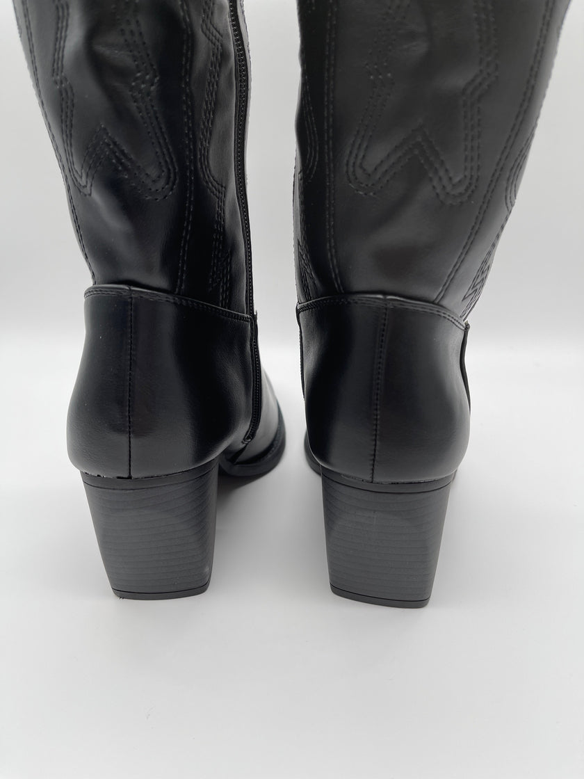 Stiefel im Western-Style in Schwarz Artikel 5434