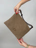 Cordtasche in Taupe