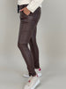 Jogpants Lederoptik in Mokka Artikel 6352