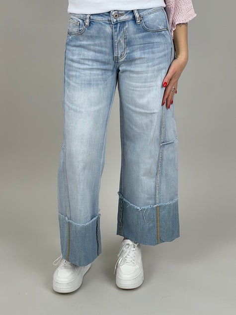 Jeans 7/8 mit breitem Umschlag Artikel 6960