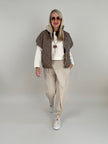 Wendeweste in Taupe/Beige Artikel 6384