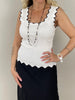 Top ZickZack zweifarbig in versch. Farben Artikel 5984