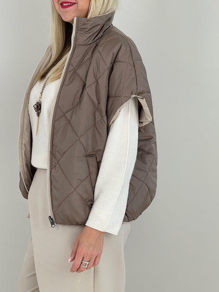Wendeweste in Taupe/Beige Artikel 6384