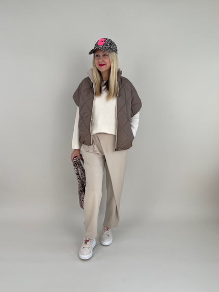 Wendeweste in Taupe/Beige Artikel 6384