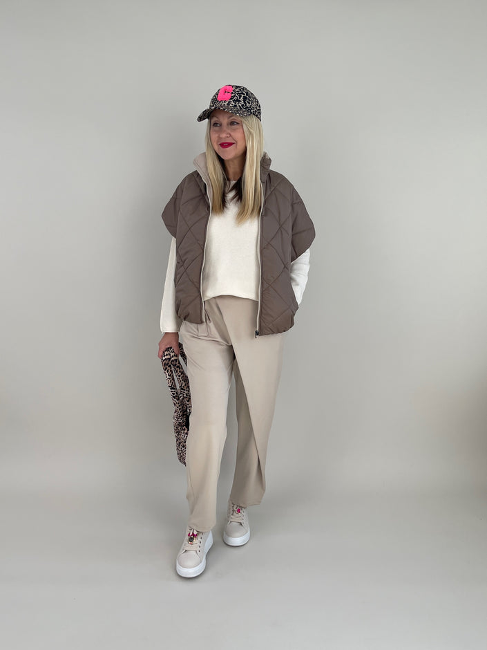 Wendeweste in Taupe/Beige Artikel 6384