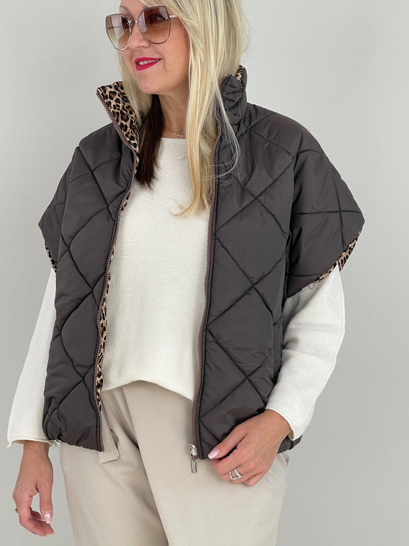 Wendeweste in Mokka/Leo Artikel 6385