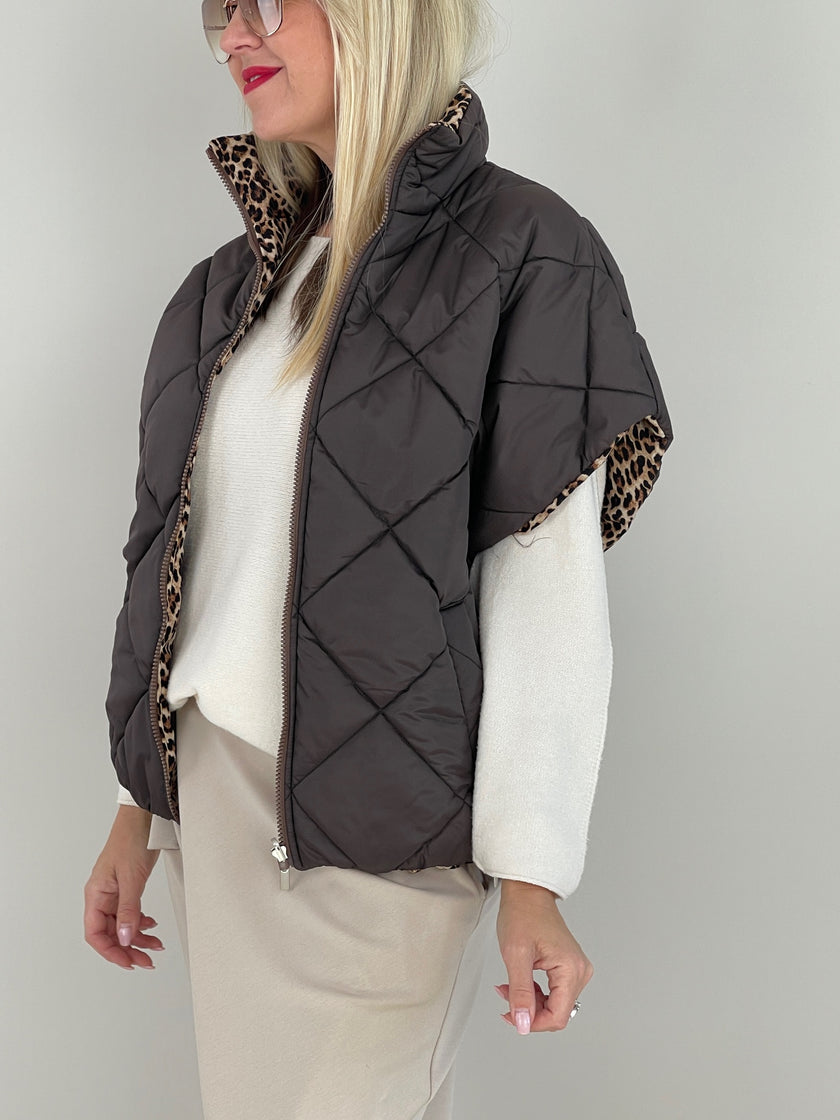 Wendeweste in Mokka/Leo Artikel 6385