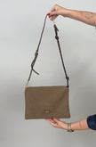 Cordtasche in Taupe