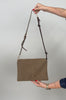 Cordtasche in Taupe