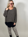 Pullover Bouclé Langarm in versch. Farben Artikel 5381