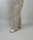 Strickhose Streifen in Camel