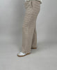 Strickhose Streifen in Camel